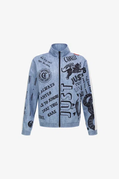 Roberto Cavalli Just Cavalli Sweatshirt In Blue