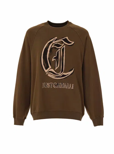 Roberto Cavalli Just Cavalli Sweatshirt In Green