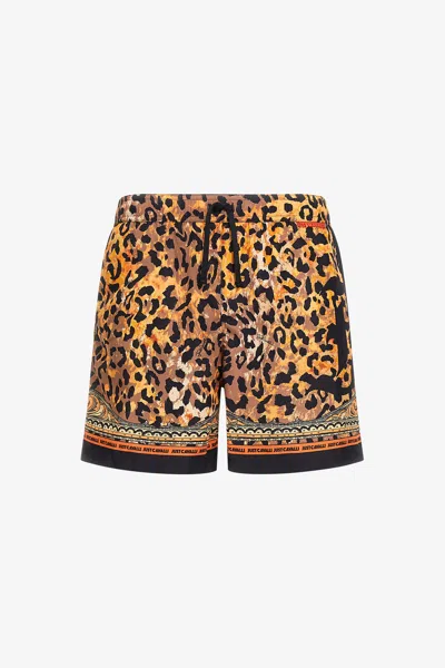 Roberto Cavalli Just Cavalli Swim Shorts In Orange