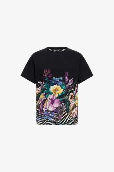 Roberto Cavalli Just Cavalli T-shirt In Black