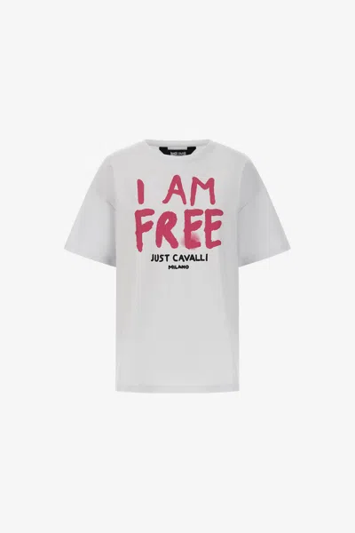 Roberto Cavalli Just Cavalli T-shirt In White