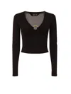 Roberto Cavalli Just Cavalli Top With Long Sleeves In Black