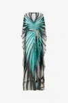 Roberto Cavalli Ray Of Sea Print Silk Caftan