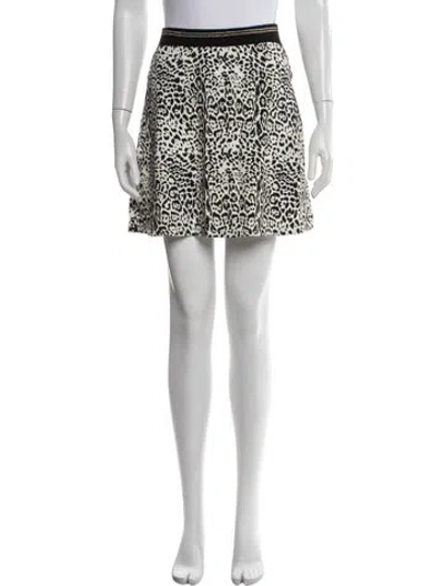 Pre-owned Roberto Cavalli Kids Girls' Animal Print Skirt W/tags In Multicolor