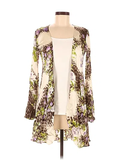 Pre-owned Roberto Cavalli Kimono In White
