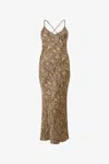 Roberto Cavalli Silk Dress With Jaguar, Cheetah And Leopard Print