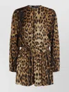 Roberto Cavalli Knee Length Dress Leopard Print In Animal Print
