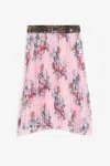 Roberto Cavalli Floral-print Pleated Skirt