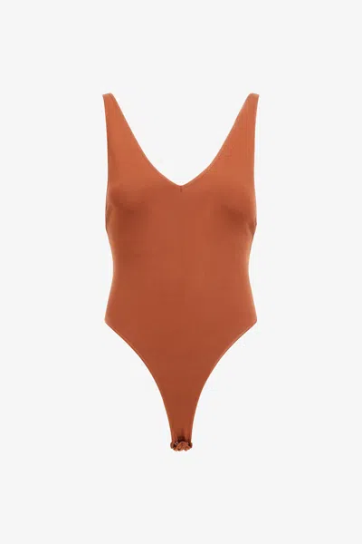 Roberto Cavalli Knitwear Body In Brown