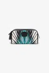 Roberto Cavalli Ray Of Sea Print Cosmetic Case In Black