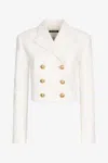 Roberto Cavalli Kurze Jacke Mit Wall-print In White