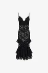 Roberto Cavalli Lace Dress In Black