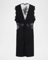 Roberto Cavalli Lace-inset Twisted Sleeveless Mini Dress