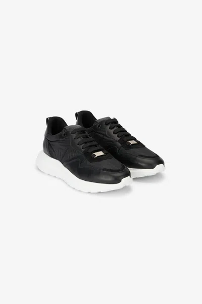 Roberto Cavalli Laced Trainers In Black