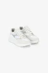 Roberto Cavalli Laced Sneakers With Mixed Inserts In White