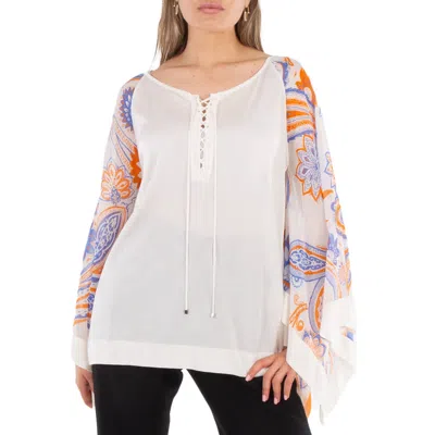ROBERTO CAVALLI LADIES BANDANA-PRINT KAFTAN TOP