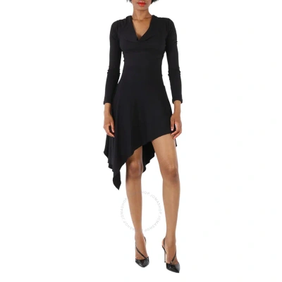 Roberto Cavalli Ladies Black Jersey Long Sleeve Dress