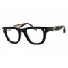 Roberto Cavalli Ladies Black Rectangular Eyeglass Frames Vrc052 In Black