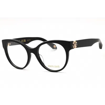 Roberto Cavalli Ladies Black Round Eyeglass Frames Vrc027m