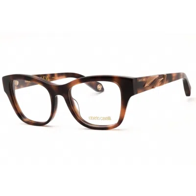 Roberto Cavalli Ladies Brown Cat Eye Eyeglass Frames Vrc025m In Multi