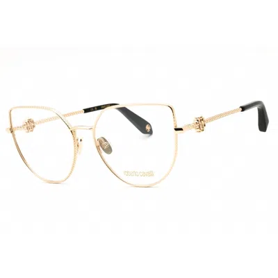 Roberto Cavalli Ladies Rose Gold Tone Cat Eye Eyeglass Frames Vrc048