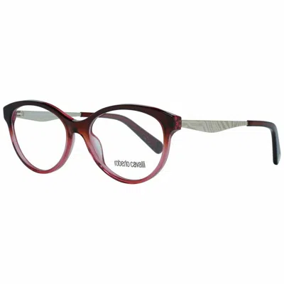 Roberto Cavalli Red Metal And Plastic Frames In Burgundy