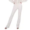 Roberto Cavalli Ladies White Mirror Snake Flared Trousers In White