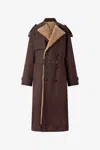 Roberto Cavalli Double-breasted Shearling-lined Trench Coat