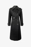 Roberto Cavalli Long Trench Coat With Dragons