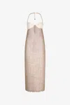 Roberto Cavalli Midikleid Mit Sheer-effekt In Light Brown