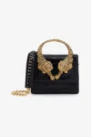 Roberto Cavalli Large Roar Bag In Black