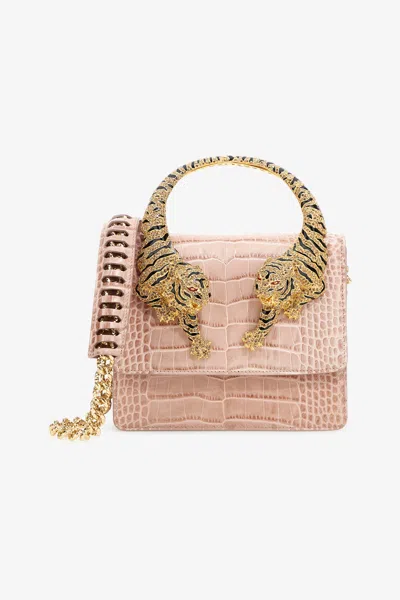 Roberto Cavalli Large Roar Bag In Pink
