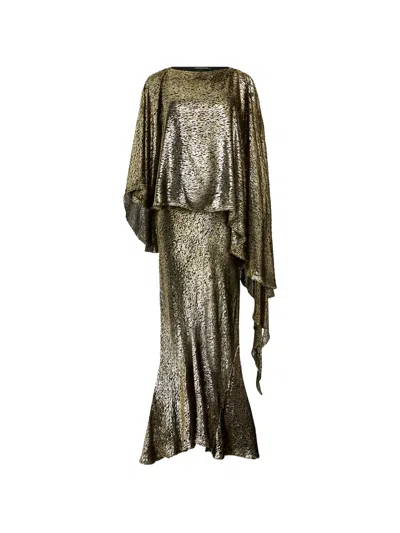 Roberto Cavalli Layered Dress In Green