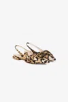 Roberto Cavalli Le Pettegole Slingback With Jaguar Print In Light Brown