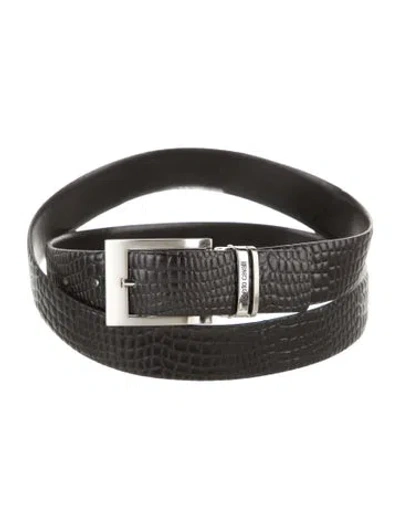 Pre-owned Roberto Cavalli Leather Belt In Black