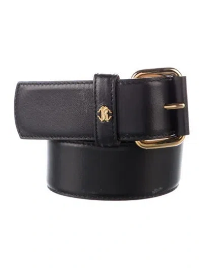 Pre-owned Roberto Cavalli Leather Belt In Black