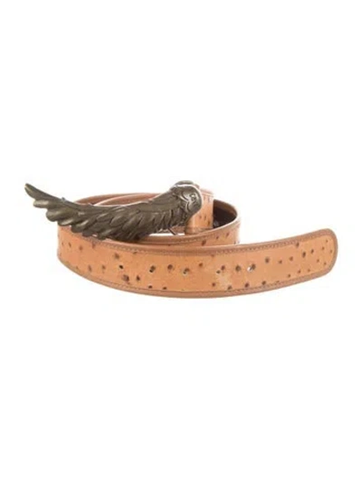 Pre-owned Roberto Cavalli Leather Belt In Neutral