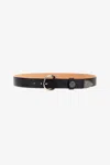 Roberto Cavalli Leather Belt With Buckle In Black