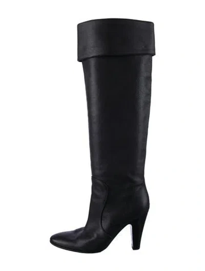 Pre-owned Roberto Cavalli Leather Boots In Black