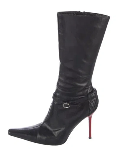 Pre-owned Roberto Cavalli Leather Boots In Black