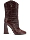 Roberto Cavalli Leather Boots In Brown