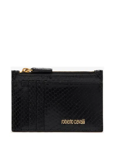 ROBERTO CAVALLI LEATHER CARD HOLDER