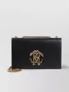 Roberto Cavalli Leather Chain Strap Shoulder Bag