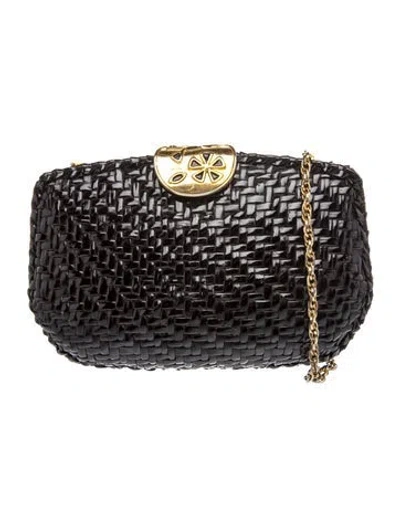 Pre-owned Roberto Cavalli Leather Clutch In Black