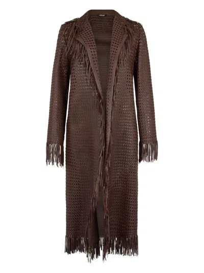 ROBERTO CAVALLI LEATHER COAT