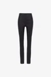 Roberto Cavalli Leather Leggings In Black