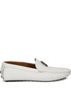Roberto Cavalli Leather Loafers In White