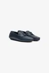 Roberto Cavalli Leather Loafers In Blue