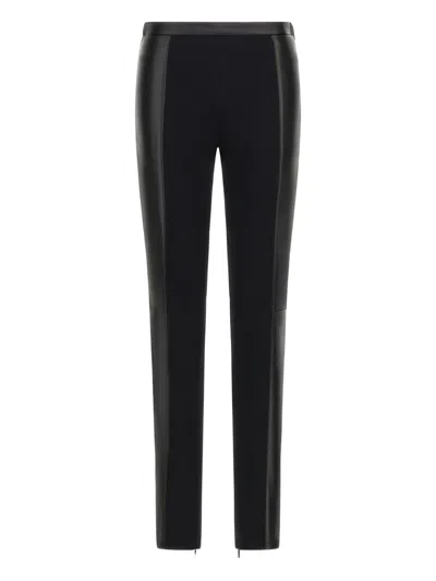 ROBERTO CAVALLI LEATHER-PANELLED LEGGINGS