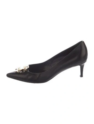 Pre-owned Roberto Cavalli Leather Pumps In Black